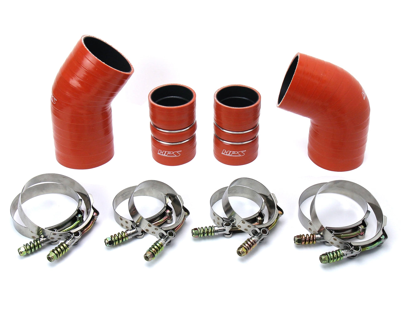 HPS Performance HPS High Temp Aramid Reinforced Silicone Intercooler Hose Boots Kit GMC 2004.5 - 2005 Sierra 3500 HD 6.6L Duramax LLY Diesel