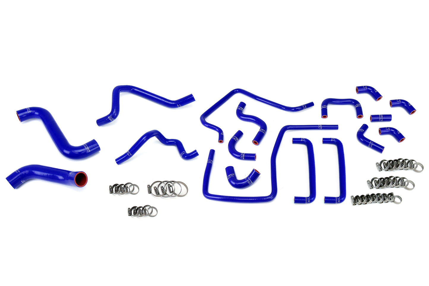 HPS Performance HPS Reinforced Silicone Radiator, Heater and Ancillary Hose Kit Coolant, Subaru 06-07 Impreza WRX 2.5L Turbo, Blue