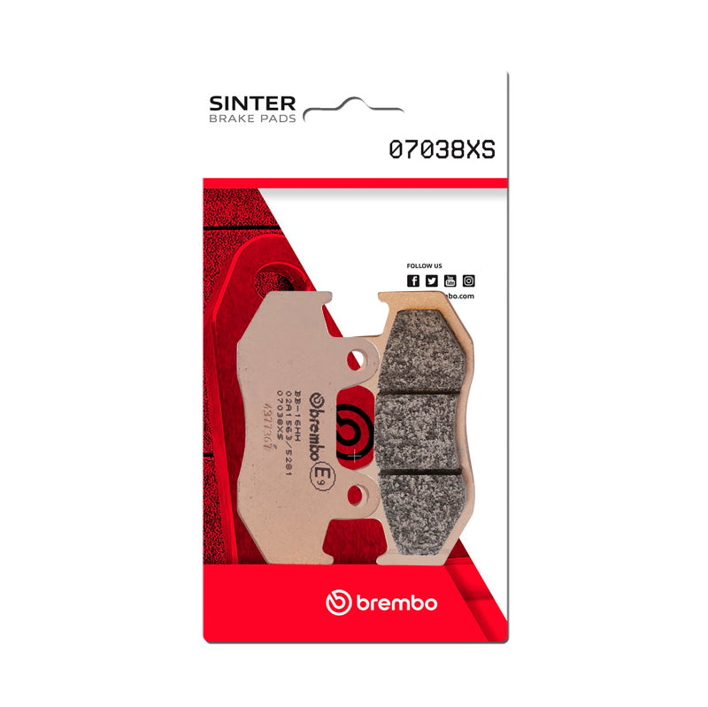 Brembo OE Honda Scv/Honda Ch/Honda Ses/Honda Ps/Honda Sh/Honda Lead Sinter Brake Pad - Front 07038XS 07038XS User 1