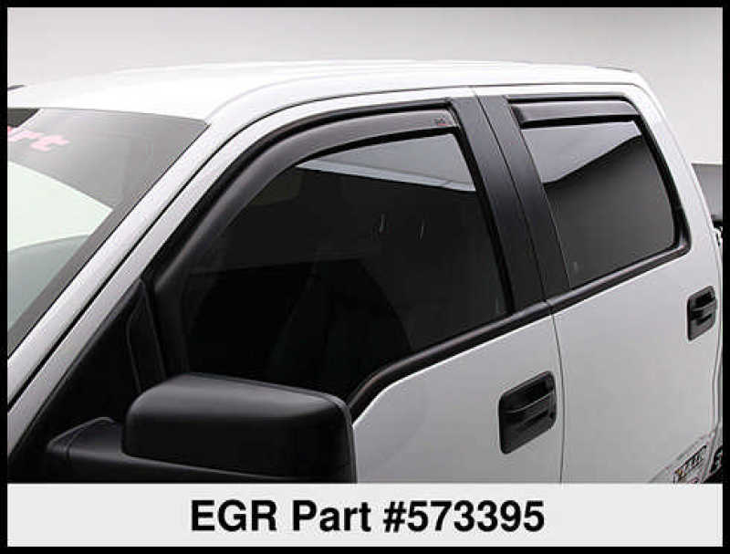 EGR 04-13 Ford F150 Crew Cab In-Channel Window Visors - Set of 4 - Matte (573395) 573395 573395 Thumbnail