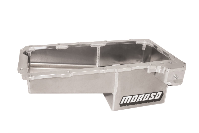 Moroso GM LS/16-Up COPO Camaro (w/Rear Sump) Drag Race Baffled Wet Sump 7qt 7.5in Aluminum Oil Pan 21153 21153 Photo - Primary