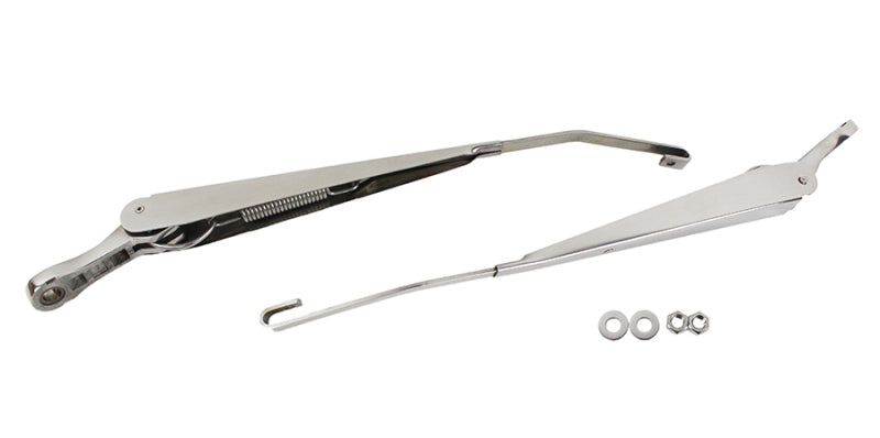 Kentrol 07-18 Jeep Wrangler JK Windshield Wiper Arms Pair - Polished Silver 30591 30591 Photo - Primary
