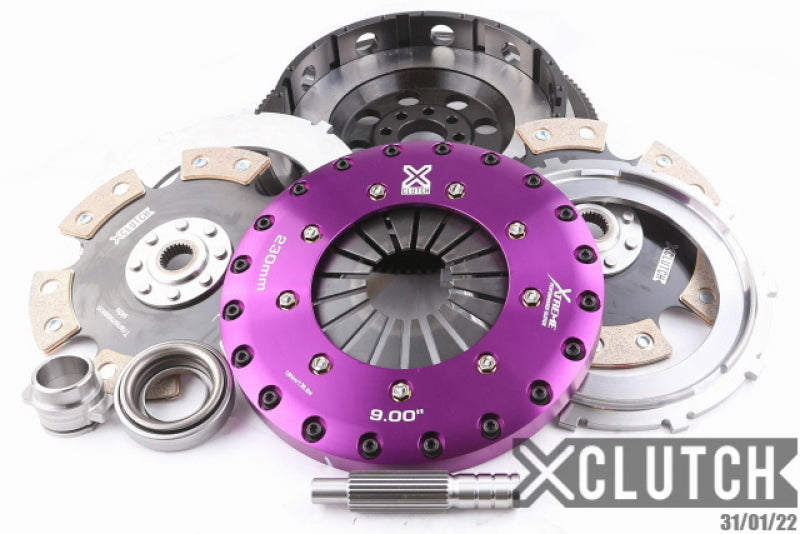 XCLUTCH 90-96 Nissan 300ZX Turbo 3.0L 9in Twin Solid Ceramic Clutch Kit XKNI23538-2E XKNI23538-2E Photo - Primary