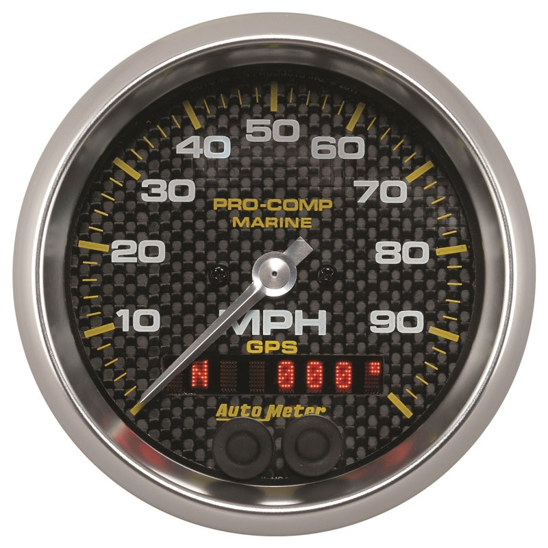 Autometer Marine Carbon Fiber 3-3/8in 100MPH GPS Speedometer Gauge 200636-40 200636-40 User 1