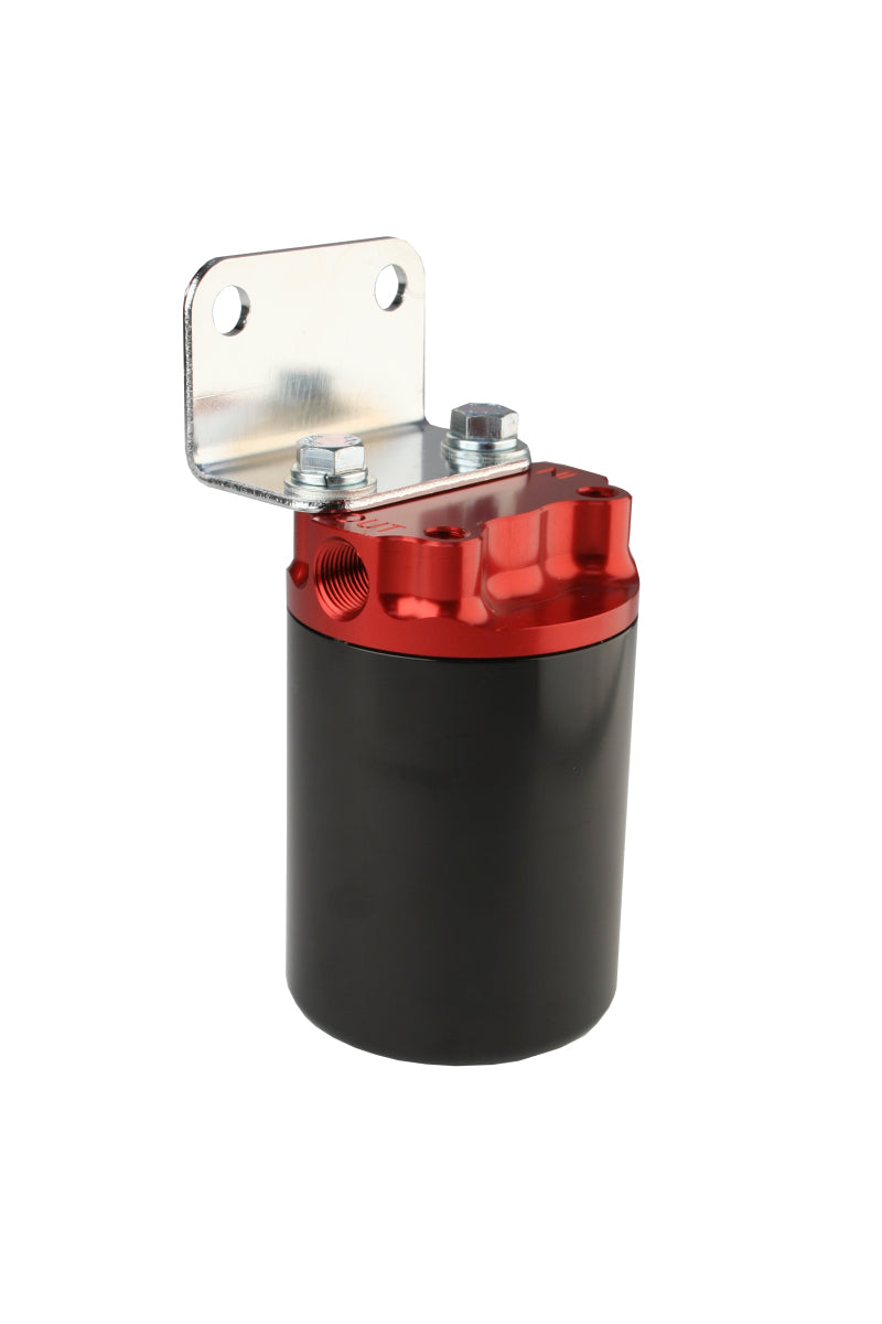 Aeromotive 10 Micron, Red/Black Canister Fuel Filter 12317 Photo - Primary