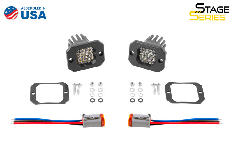 Diode Dynamics Stage Series C1 LED Pod Sport - White Flood Flush RBL (Pair) DD6471P DD6471P User 6
