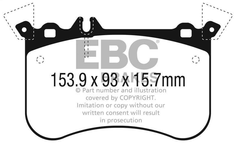 EBC 2014+ Mercedes-Benz CLA45 AMG 2.0L Turbo Redstuff Front Brake Pads DP32311C DP32311C Photo - Primary