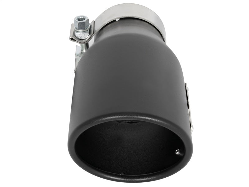 aFe MACH Force-Xp 3 in 409 Stainless Steel Exhaust Tip Black (Left Side) 3 49T30452-B09 Photo - Unmounted