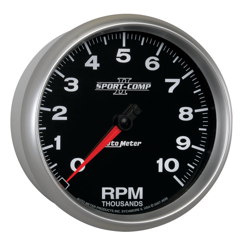 Autometer Gauge, Tachometer, 5", 10k RPM, In-Dash, Sport-Comp II 3698 User 5