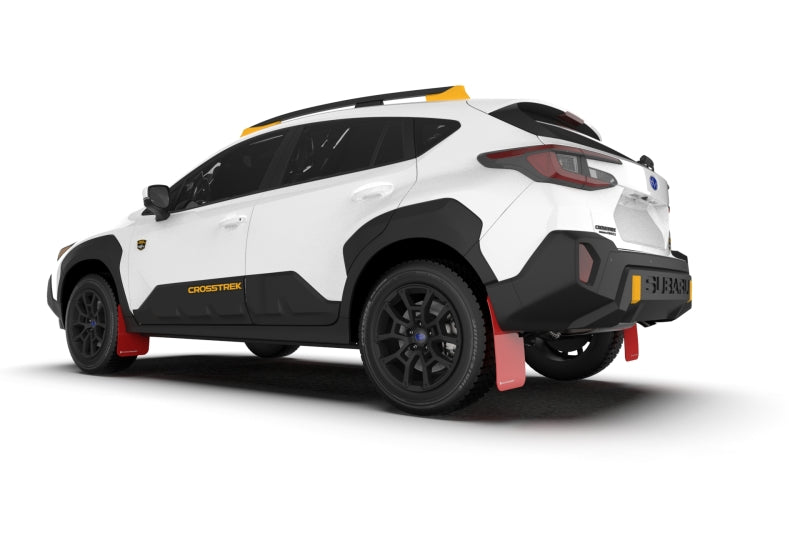 Rally Armor - 2024 Subaru Crosstrek (Wilderness Only) Red UR Mud Flap W/White Logo - No Drilling Req MF116-UR-RD-WH MF116-UR-RD-WH User 1