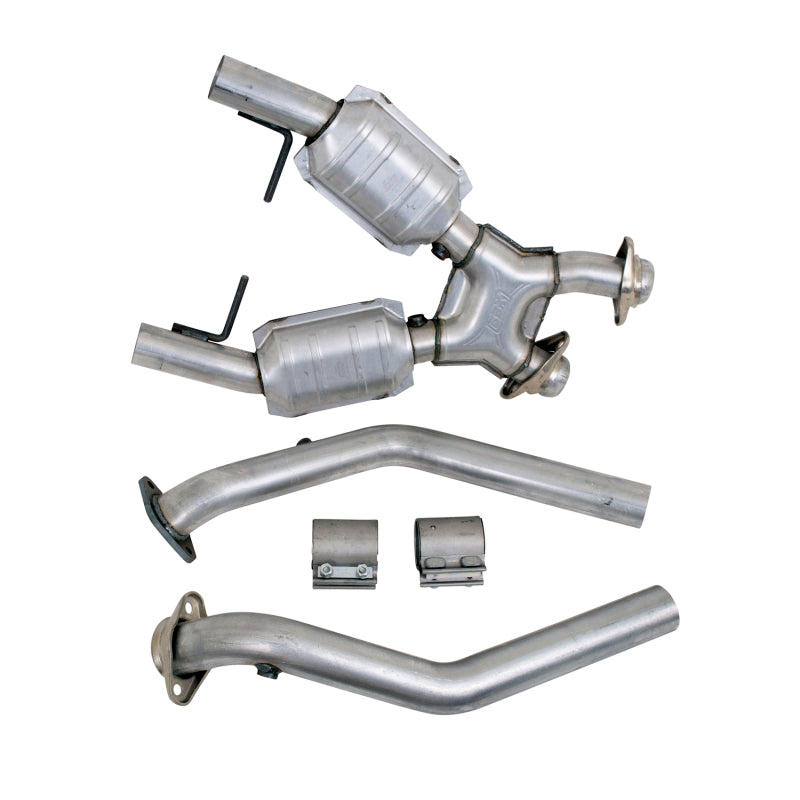 BBK 96-98 Mustang 4.6 GT High Flow X Pipe With Catalytic Converters - 2-1/2 1666 1666 User 1