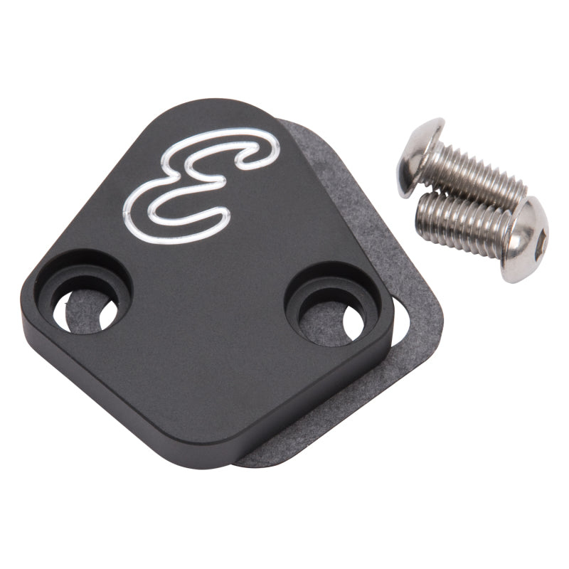 Edelbrock Fuel Pump Block-Off Plate, BBC, Billet Aluminum 4021 Photo - Primary