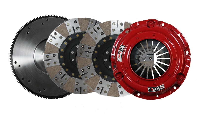 McLeod RXT Twin Disc Clutch 6 Bolt LS Motor 9 11/16 x 1 1/8 x 10 BRZ Facing w/Aluminum Flywheel 6305504m 6305504M Photo - Primary
