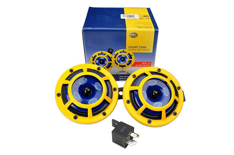 Hella Sharptone Horn Kit 12V 415/350Hz Yellow (3BB922000731 = H31000001) (Min Qty 360) H31000001 H31000001 Photo - Primary