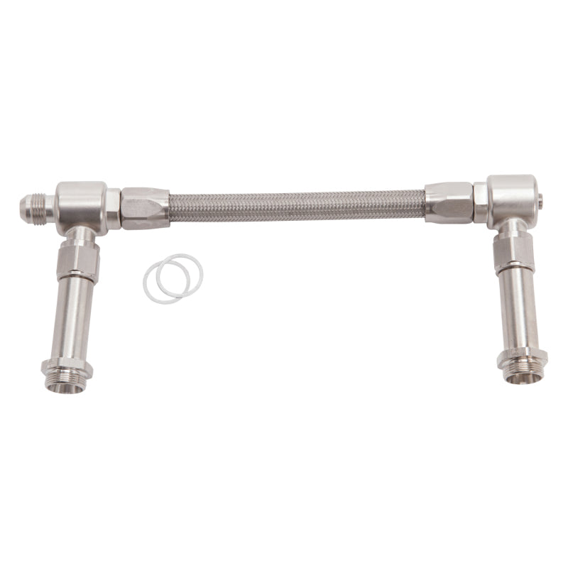 Russell Endura Finish -8 Dual Inlet W/Out Filter For All Holley Carbs 641151 Photo - Primary