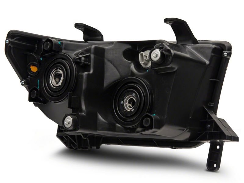 Raxiom 07-13 Toyota Tundra Axial Series Projector Headlights w/ LED Bar- Blk Housing (Clear Lens) TU16006 TU16006 Photo - Close Up