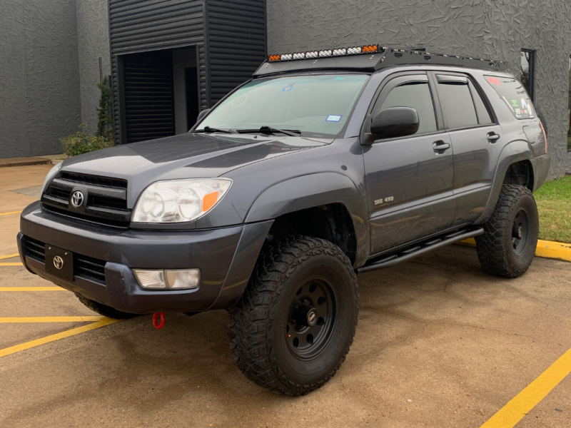 Cali Raised LED Cali Raised 03-09 Toyota 4Runner Trail Edition Bolt On Rock Sliders - No Kick Out / BedLiner CR2745 CR2745 Photo - Primary