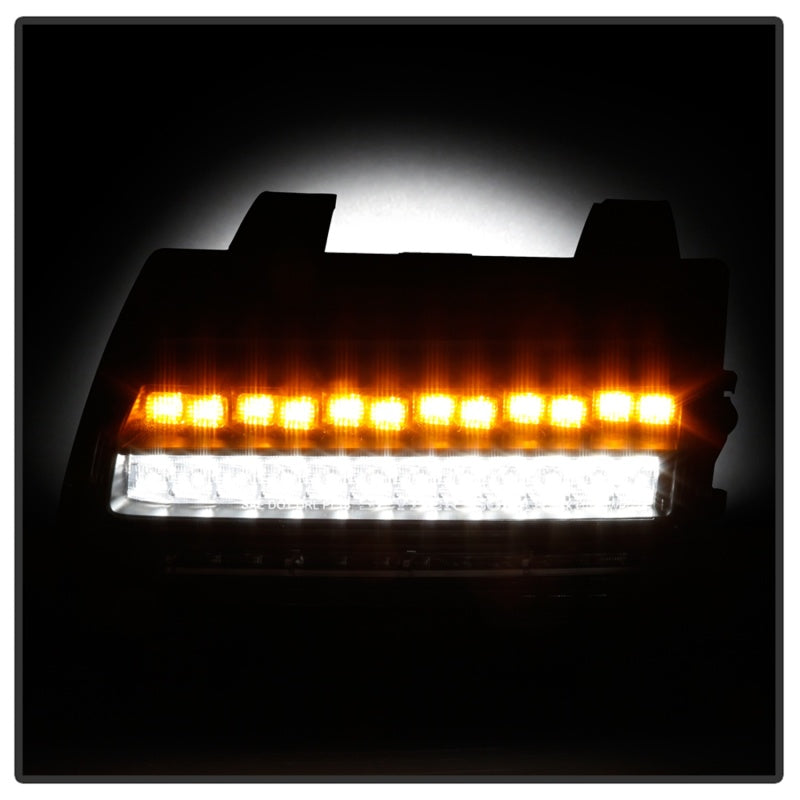 Spyder Jeep Wrangler 2018-2019 ( LED Model Only) LED Front Bumper Lights - Sequential Signal - Black 5086808 5086808 Photo - Unmounted