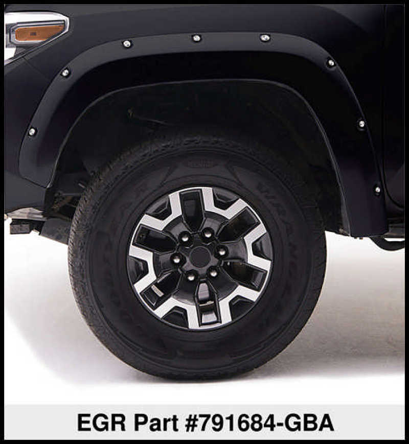EGR 15+ GMC Sierra HD Bolt-On Look Color Match Fender Flares - Set - Black 791684-GBA 791684-GBA Thumbnail