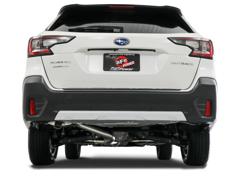 aFe POWER Takeda 20-23 Subaru Outback H4-2.5L 2-1/2in 304 Stainless Steel Cat-Back Exhaust System 49-36808 49-36808 Photo - Mounted