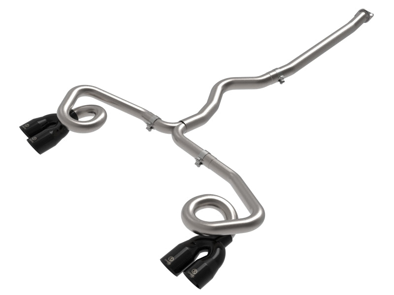 aFe POWER Takeda 3in to 2-1/2in 304 SS Cat-Back Exhaust w/ Black Tips 22-23 Subaru WRX H4-2.4L (t) 49-36809-B 49-36809-B Photo - Primary