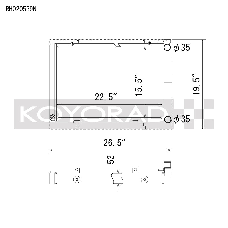 Koyo KOY Racing Radiators Cooling Radiators main image