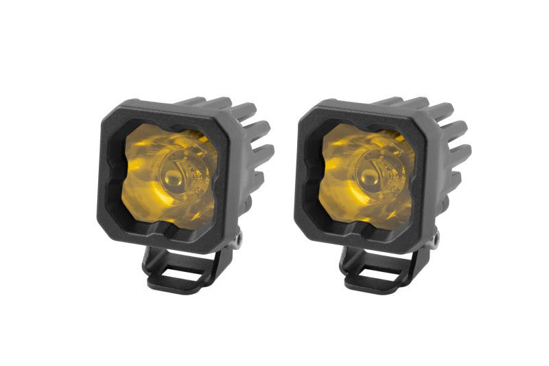 Diode Dynamics Stage Series C1 LED Pod Sport - Yellow Spot Standard ABL (Pair) DD6453P DD6453P Photo - Primary