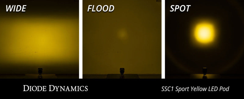 Diode Dynamics Stage Series C1 LED Pod Sport - Yellow Spot Standard ABL Each DD6453S DD6453S User 8
