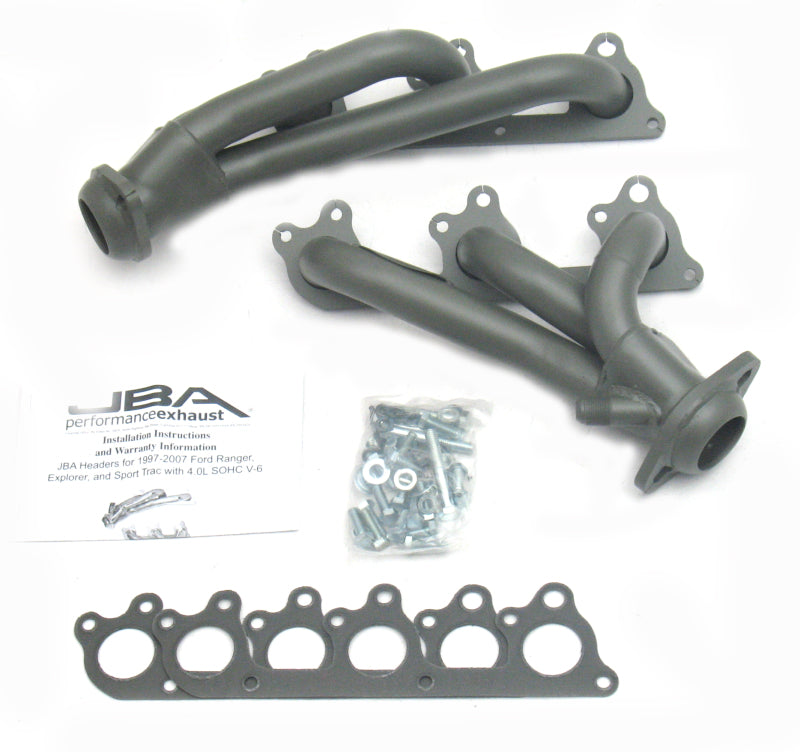 JBA 97-11 Ford Ranger 4.0L OHC w/Driver Side EGR 1-1/2in Primary Ti Ctd Cat4Ward Header 1674S-1JT 1674S-1JT Photo - Primary