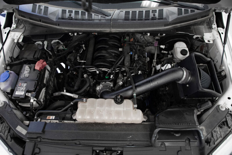 K&N Engineering K&N 15-20 Ford F150 V8-5.0L Cold Air Intake - Dryflow 30-2591 30-2591 Photo - Mounted