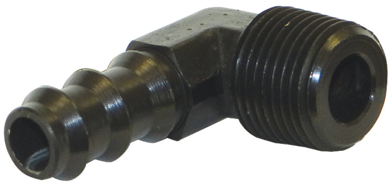 Moroso Fitting, 3/8" To 3/8" 90 Deg, Black 65382 Photo - Primary