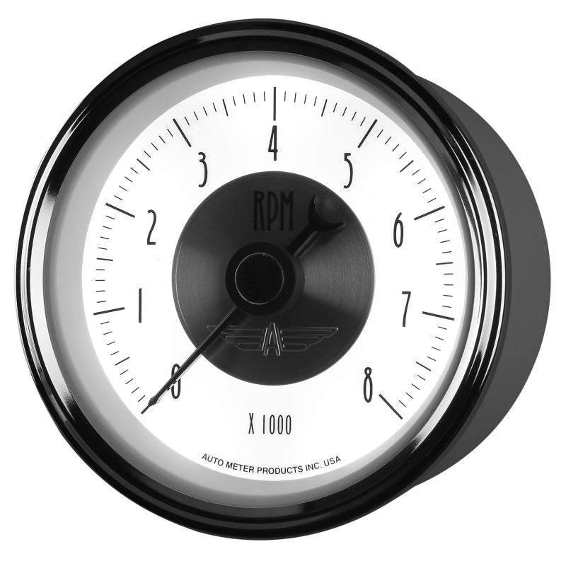 Autometer 3-3/8" In-Dash Tachometer, 0-8,000 RPM, Prestige Pearl 2098 User 3
