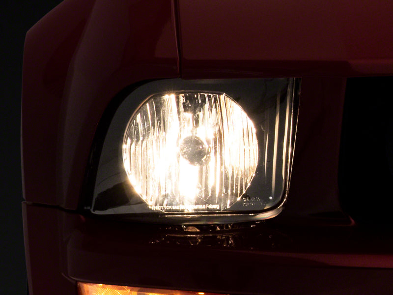 Raxiom 05-09 Ford Mustang Axial Series OEM Style Rep Headlights- Chrome Housing- Smoked Lens 413415 413415 Photo - Primary