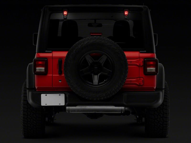 Raxiom 18-23 Jeep Wrangler JL Axial Series Rear Window Glass Hinge LED Lights J155993-JL J155993-JL Photo - Close Up