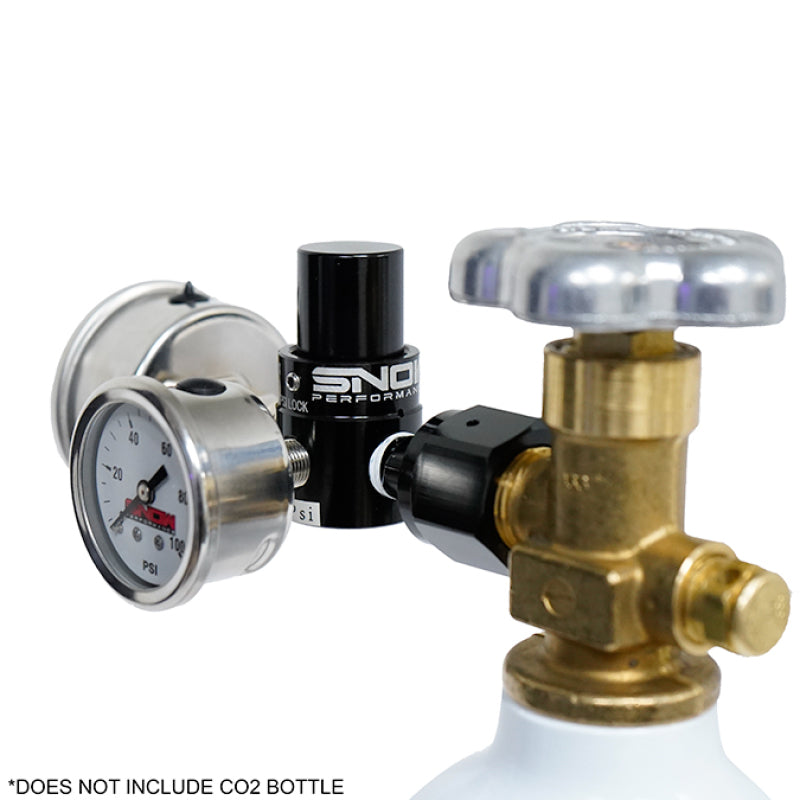 Snow Performance Billet Fixed (100PSI) CO2 Regulator w/Gauges SNO-353G SNO-353G Photo - Primary