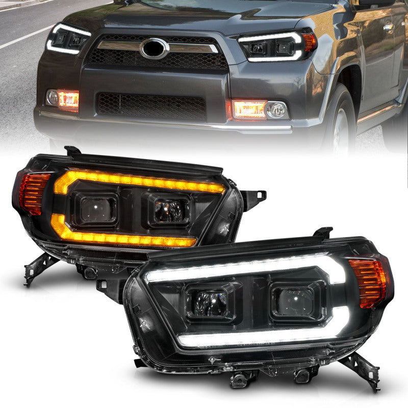 ANZO 10-13 Toyota 4Runner Projector Headlights - Black 111602 111602 Photo - Primary