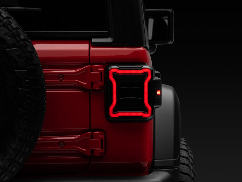 Raxiom 18-22 Jeep Wrangler JL LED Tail Lights- Black Housing (Smoked Lens) J133942-JL J133942-JL Photo - Close Up