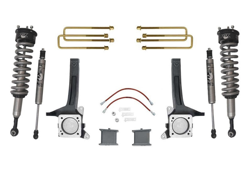 MaxTrac 07- 18 Toyota Tundra 2WD 6in/4in MaxPro Elite Spindle Lift Kit w/FOX Shocks K886764F K886764F Photo - Primary