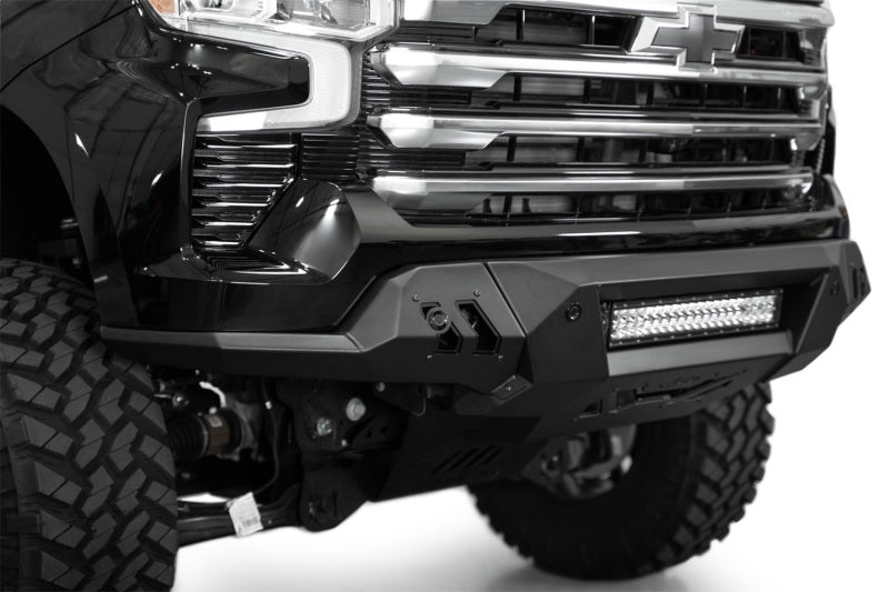 Addictive Desert Designs ADD 2022+ Chevrolet Silverado 1500 Black Label Front Bumper F140300010103 F140300010103 Photo - Mounted