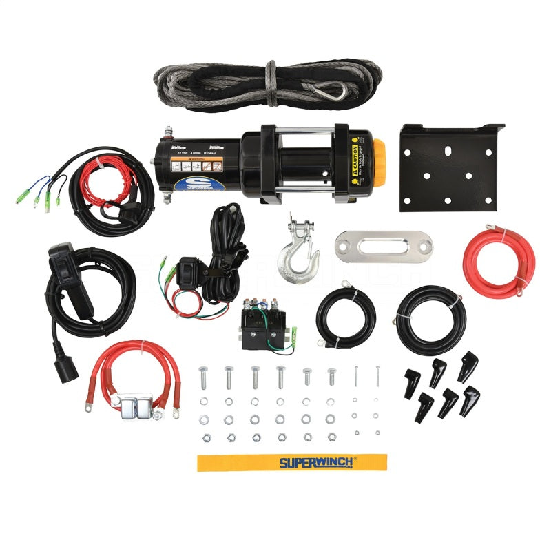 Superwinch 4000 LBS 12 VDC 3/16in x 50ft Synthetic Rope LT4000 Winch 1140230 1140230 Photo - Unmounted