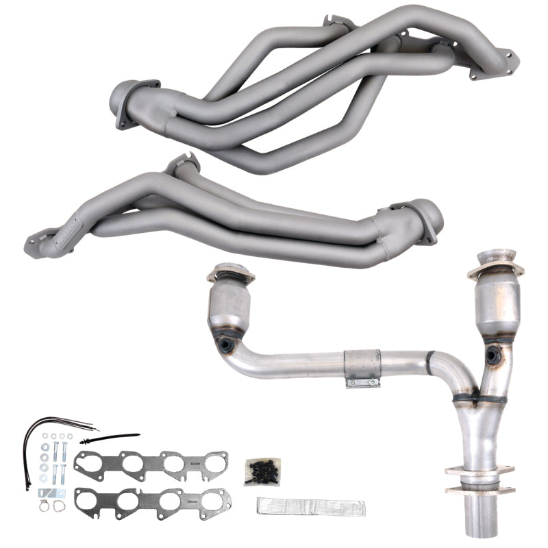 BBK 09-24 Ram 1500 Hemi 5.7L 1-3/4 Long Tube Headers w/High Flow Catted Y-Pipe (Ti Ceramic) 19502 19502 Photo - Primary