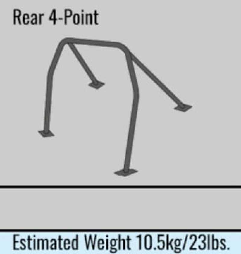 Cusco D1 Chromoly 4PT 2-Pssgr Blue Roll Cage 18+ Honda Civic Type-R / 17+ 5-Door Hatchback 3C3 261 C 3C3 261 C User 1