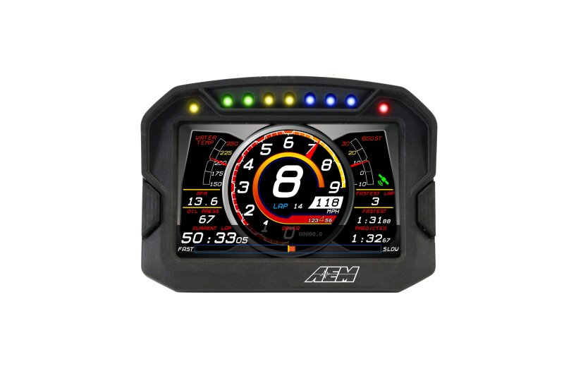 AEM CD-5LG Carbon Logging Digital Dash Display w/ Internal 10Hz GPS & Antenna 30-5603 30-5603 Photo - out of package