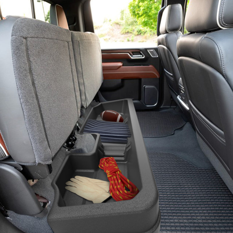 EGR 19-24 GM 1500/2500HD/3500HD Underseat Storage Textured Black US039825 US039825 Photo - lifestyle view