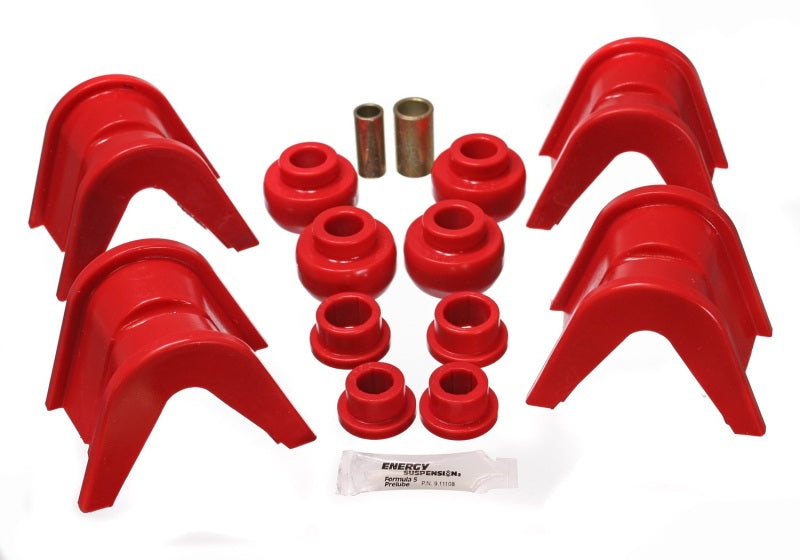 Energy Suspension Independent Rear Suspension Bushing Set Red Ford Bronco Base 1966-1979 4.7104R Photo - Primary