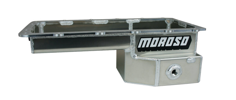 Moroso Ford 5.0 Coyote/Fox Swap (w/Rear Sump) Drag Race Baffled Wet Sump 7.5qt 6-5/8in Alum. Oil Pan 20577 20577 Photo - Primary