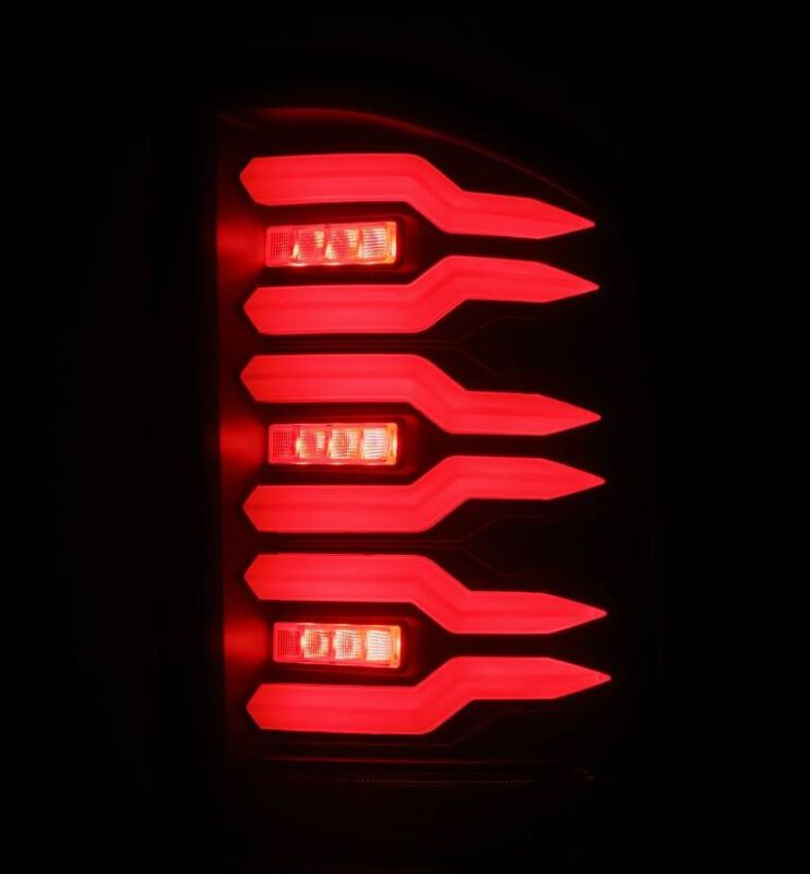 AlphaRex 07-14 Chevrolet Silverado 1500/2500HD/3500HD Luxx-Series LED Tail Lights Blk w/Smoked Lens 620080 620080 User 4