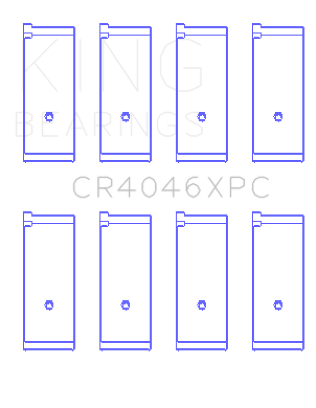 King Engine Bearings King Honda B20B4 / B20Z2 / D16 Series ZC 16V (Size 0.25 Oversized) Coated Rod Bearing Set CR4046XPC0.25 CR4046XPC0.25 Photo - Primary