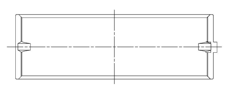 ACL Chevy 396/402/427/454 Race Series .001 Oversized 0.080in Narrow Main Bearing Set - CT-1 Coated 5M829HNC-01 5M829HNC-01 Technical Drawing