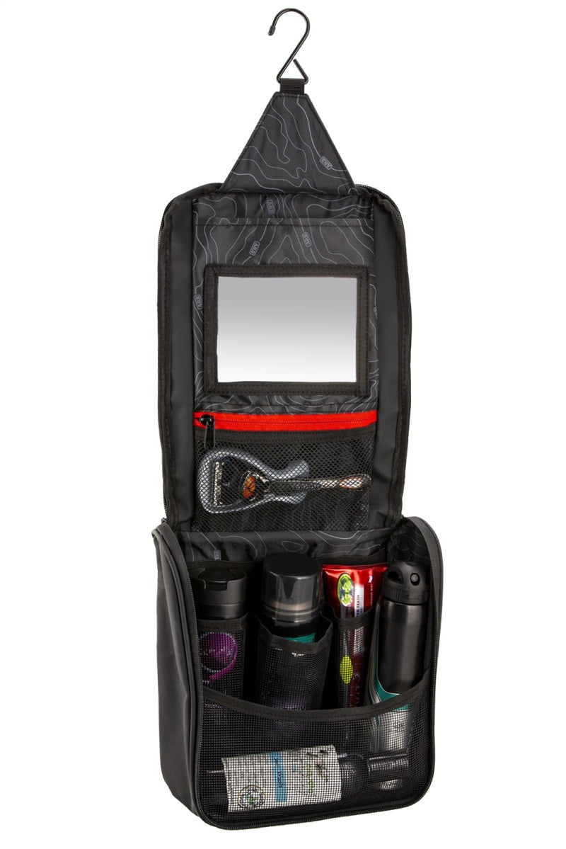 ARB Toiletries Bag Charcoal Finish w/ Red Highlights PVC Outer Shell Mesh Pockets Mirror ARB4209 ARB4209 Photo - Unmounted